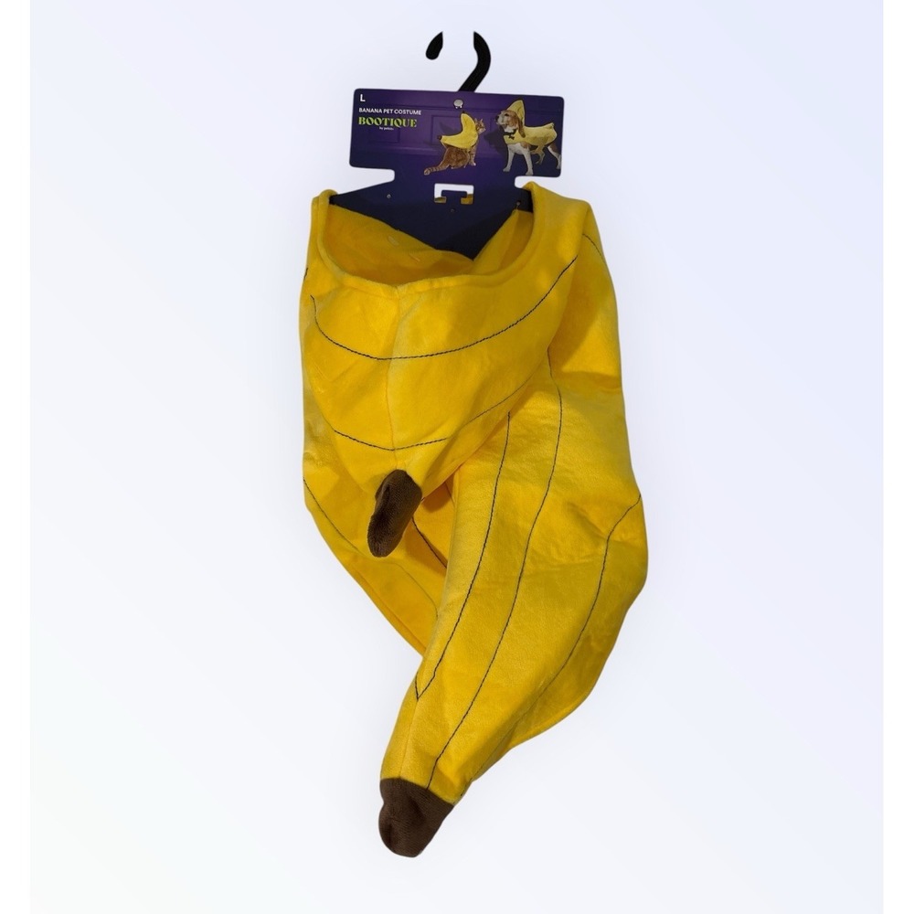 Banana Dog Cat Pet Costume Halloween Outfit Clothes LARGE NEW